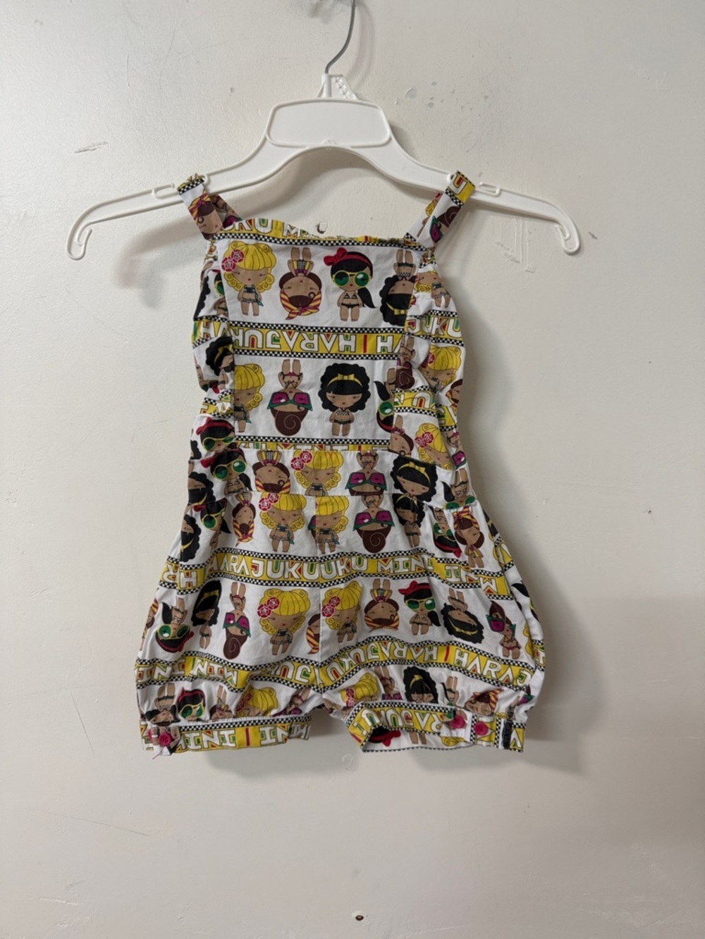 Harajuku Lovers White Multicolor Character Print Romper